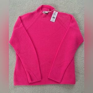Vineyard Vines Cashmere Waffle Mock Neck Sweater.  New.  Medium